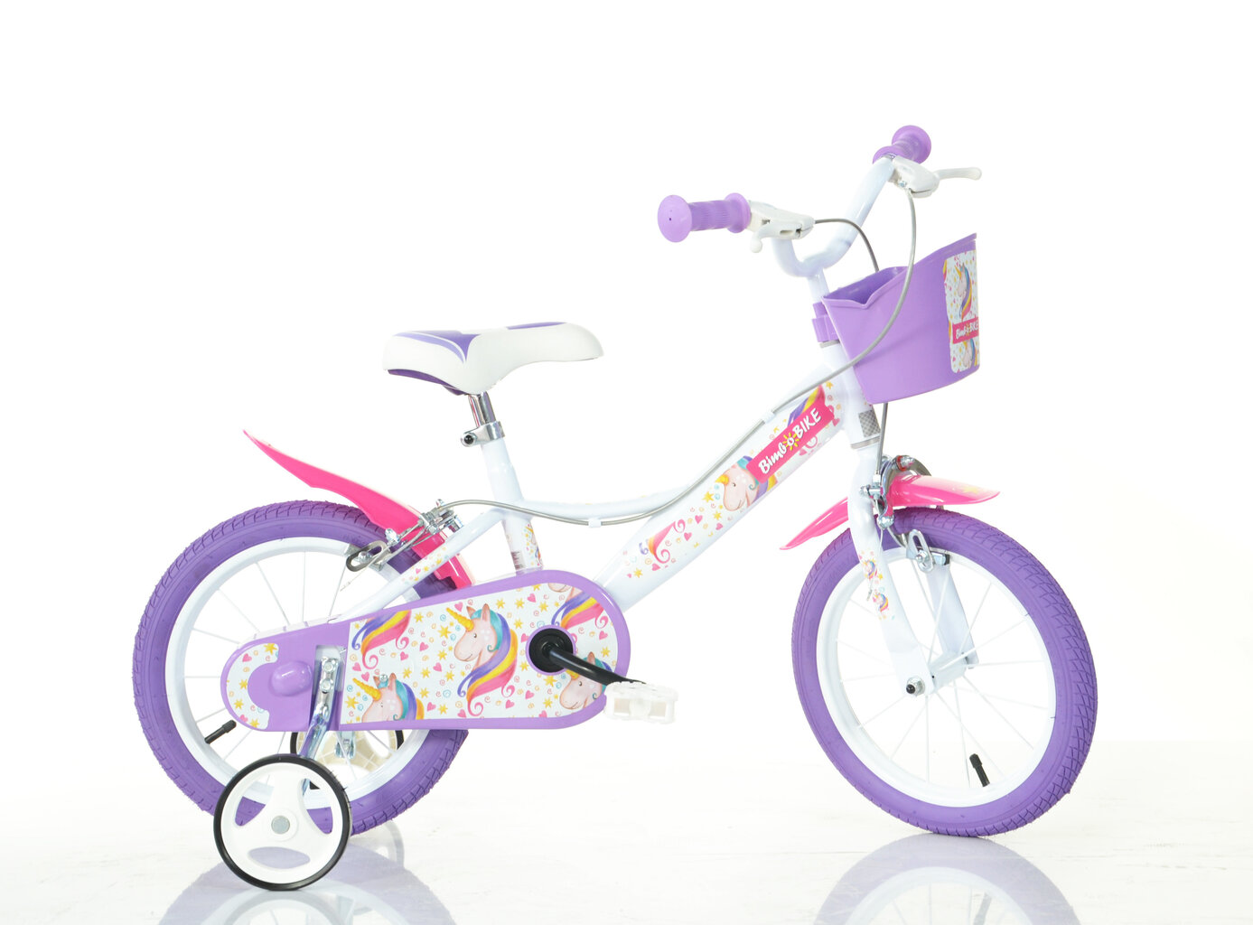 Velosipēds bērniem Bimbo Bike 16", balts cena un informācija | Velosipēdi | 220.lv