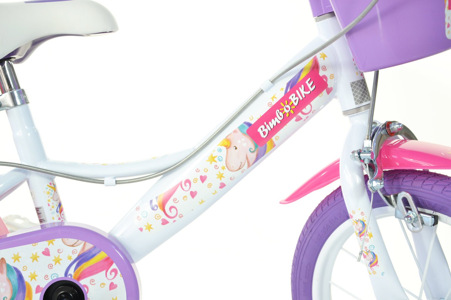 Velosipēds bērniem Bimbo Bike 16", balts цена и информация | Velosipēdi | 220.lv