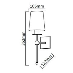 Light Prestige lampa Casoli cena un informācija | Sienas lampas | 220.lv