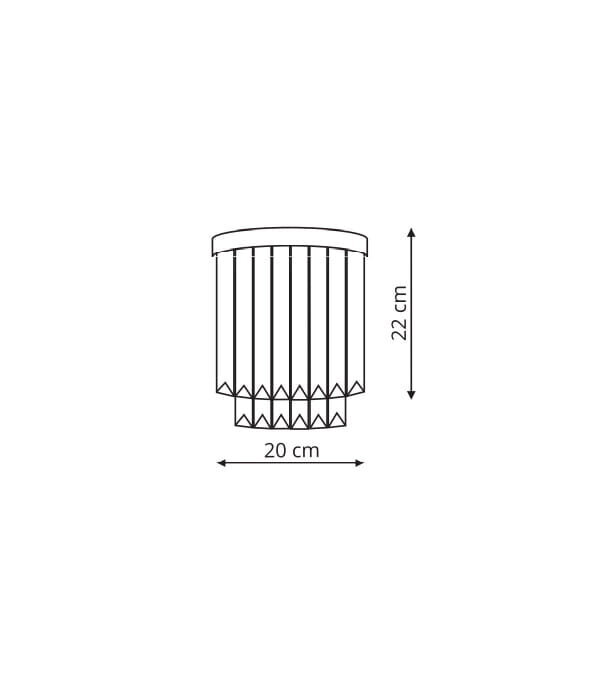 Light Prestige lampa Vetro цена и информация | Sienas lampas | 220.lv