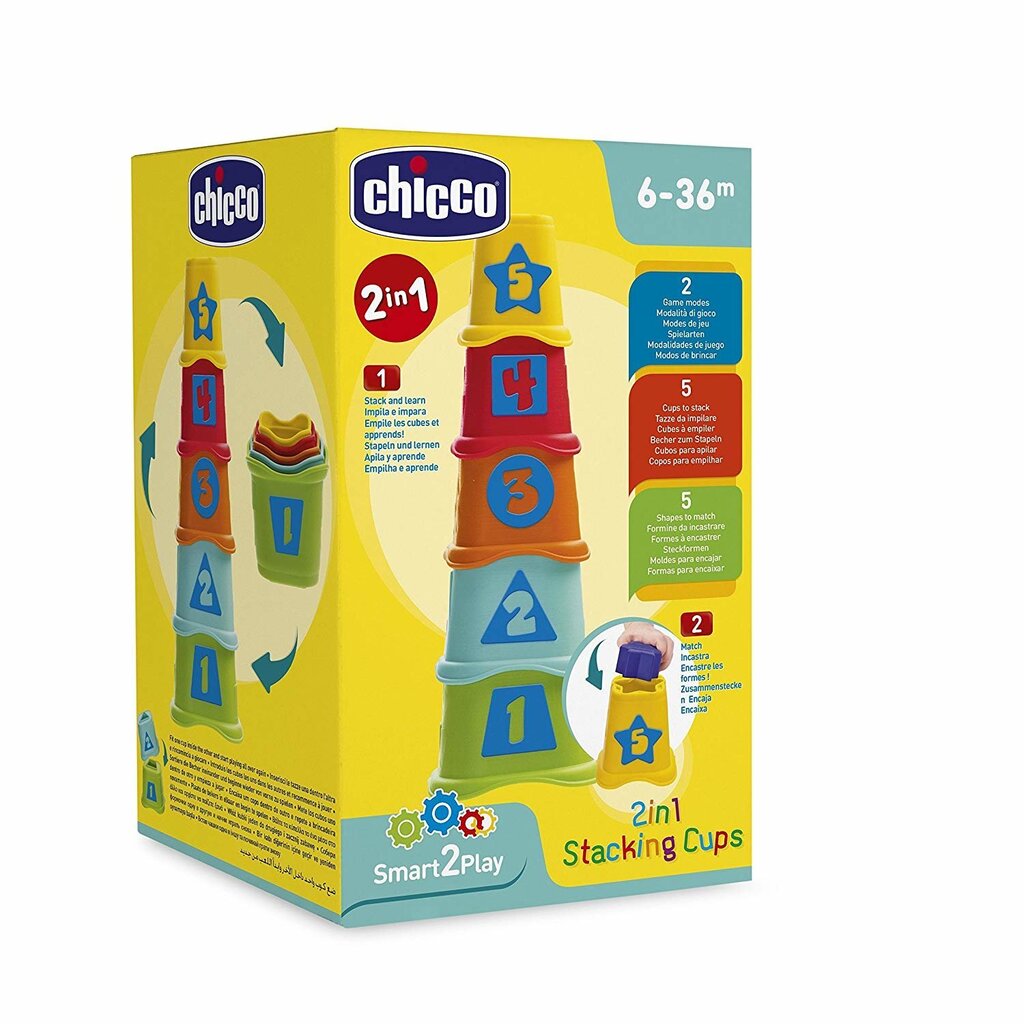 Chicco Piramīda- šķirotājs, 5 d. cena un informācija | Rotaļlietas zīdaiņiem | 220.lv