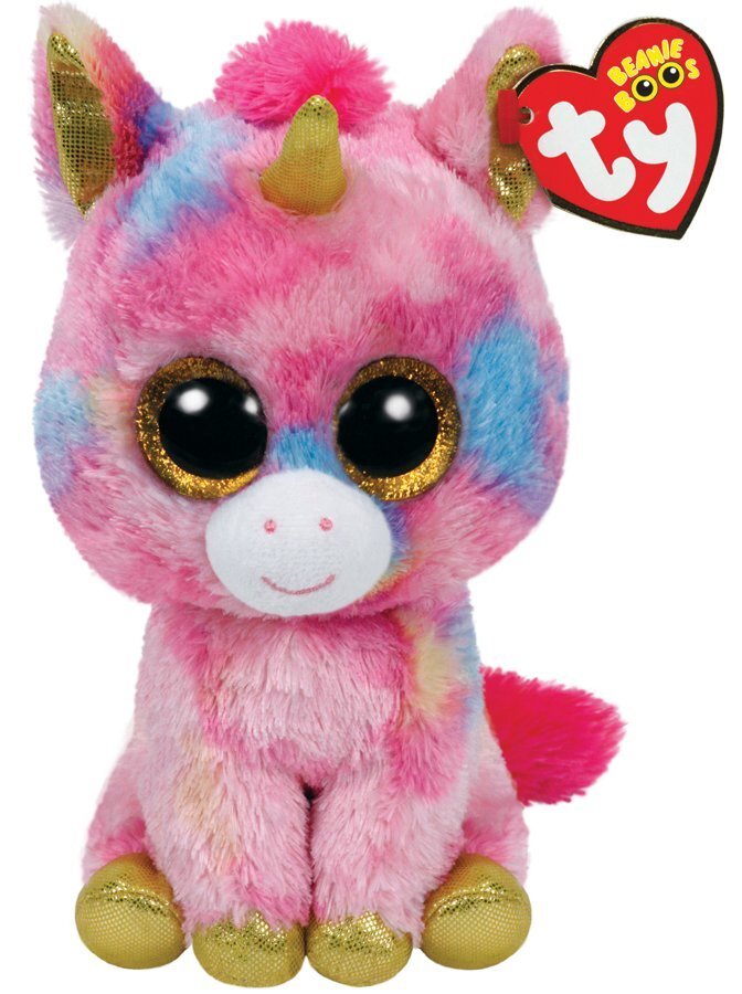 Plīša rotaļlieta TY Beanie Boos FANTASIA, krāsains vienradzis, 15 cm, 36158 cena un informācija | Mīkstās (plīša) rotaļlietas | 220.lv