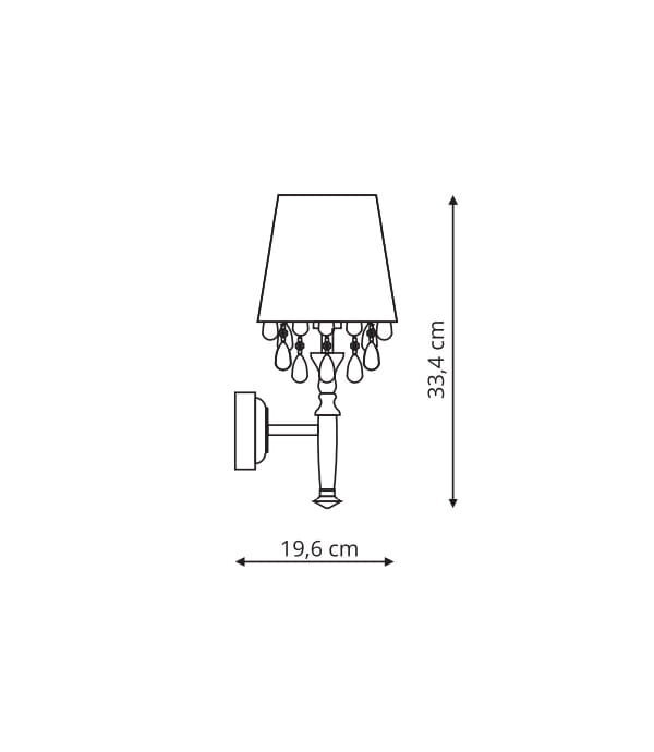 Light Prestige lampa Vigo cena un informācija | Sienas lampas | 220.lv