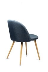 Комплект из 4-х стульев VK-09, синий/коричневый цена и информация | Стулья для кухни и столовой | 220.lv