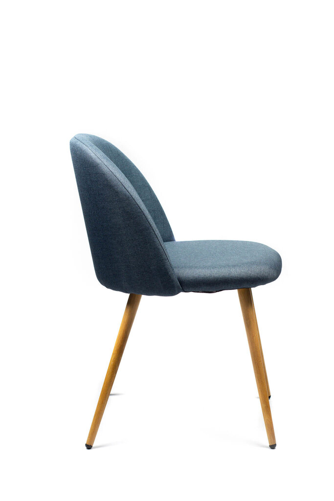 4-u krēslu komplekts VK-09, zils/brūns cena un informācija | Virtuves un ēdamistabas krēsli | 220.lv