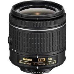 Nikon AF-P DX Nikkor 18-55мм f/3.5-5.6G VR объектив цена и информация | Объектив | 220.lv