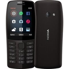 Nokia 210, Dual Sim, Black cena un informācija | Mobilie telefoni | 220.lv
