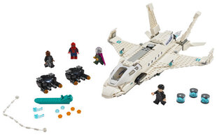 76130 LEGO® Marvel Super Heroes реактивный самолет Старка и атака дронов цена и информация | Конструкторы и кубики | 220.lv