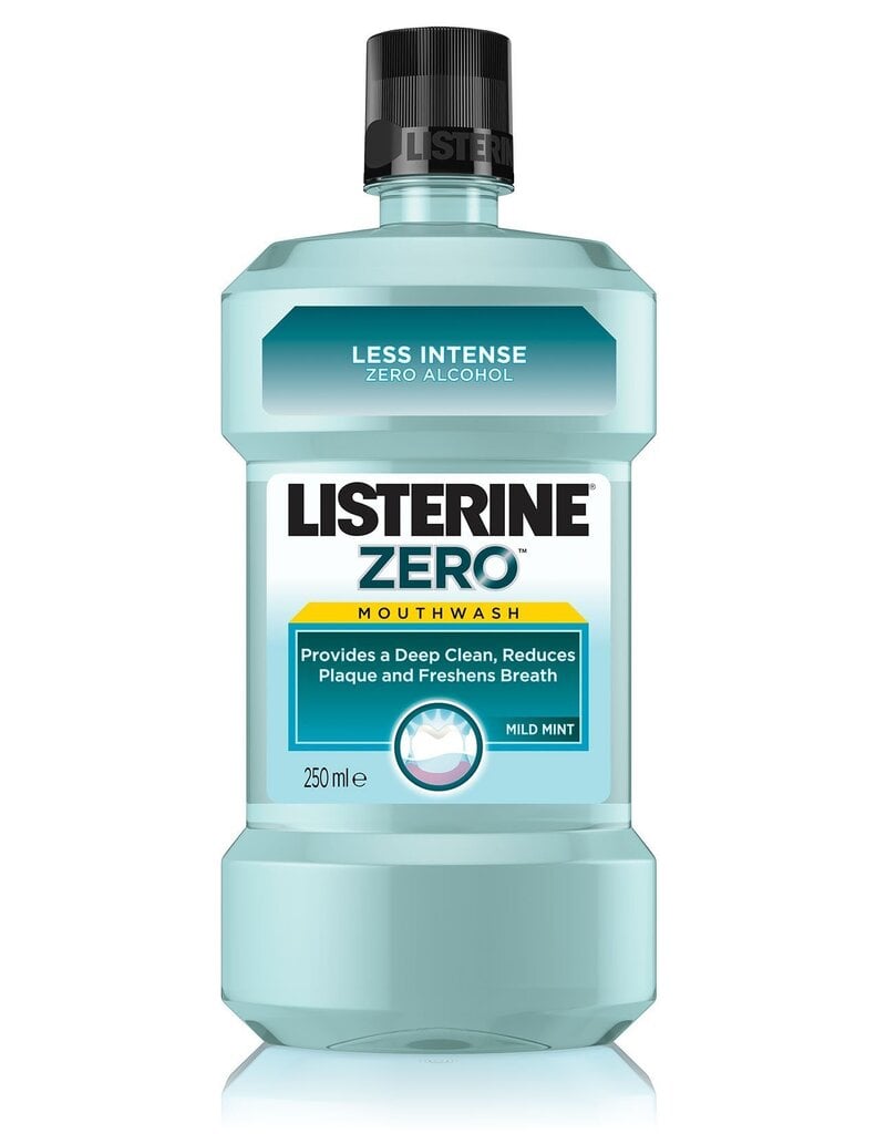 Mutes skalošanas līdzeklis Listerine Zero Mild Mint 250 ml cena un informācija | Zobu pastas, birstes | 220.lv