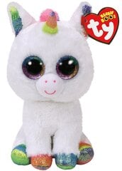 Plīša rotaļlieta TY Beanie Boos PIXY, balts vienradzis, 15 cm, 36852 cena un informācija | Mīkstās (plīša) rotaļlietas | 220.lv