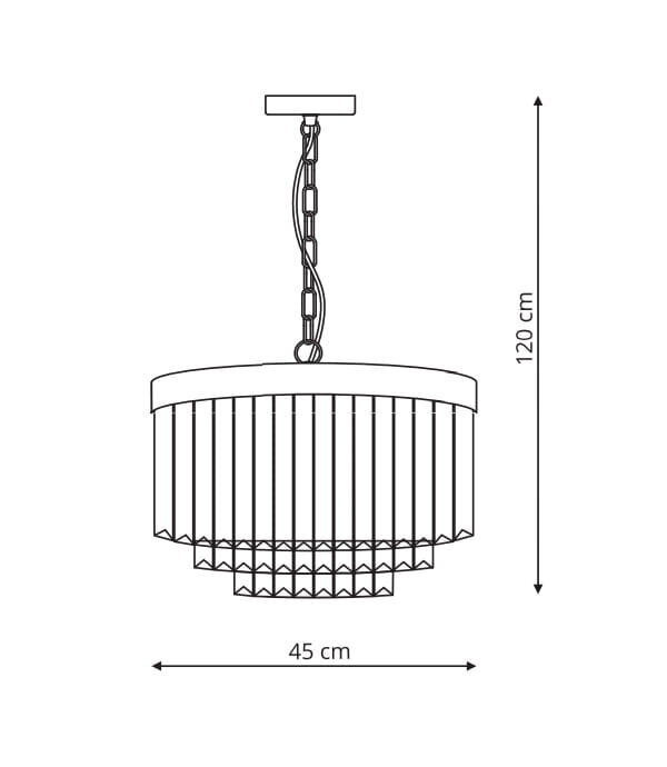 Light Prestige griestu lampa Vetro cena un informācija | Piekaramās lampas | 220.lv