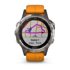 Garmin fēnix® 5 Plus Sapphire Titanium/Ember Orange цена и информация | Смарт-часы (smartwatch) | 220.lv