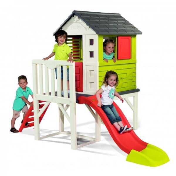 Rotaļu māja uz kājām Smoby House on Stilts, 160x197x260 cm, 24+ mēneši cena un informācija | Bērnu rotaļu laukumi, mājiņas | 220.lv
