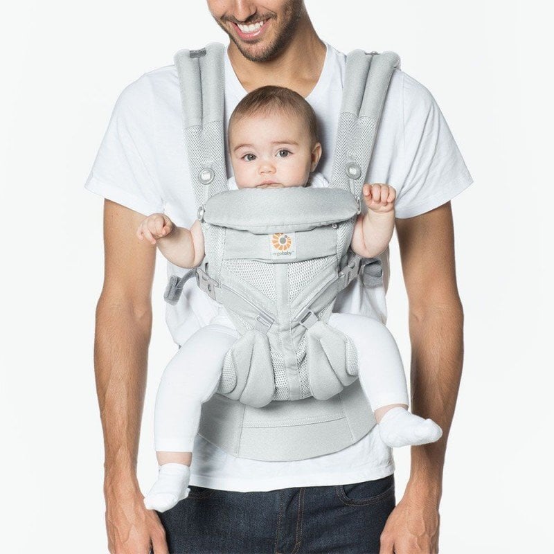 Ergobaby ķengursoma Omni 360 Cool Air, mesh, pearl grey цена и информация | Slingi, ķengursomas | 220.lv