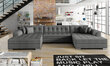 Universāls mīkstais stūra dīvāns Vento, tumši pelēks цена и информация | Stūra dīvāni | 220.lv