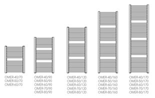 Полотенцесушитель Instal Projekt Omega R OMER-50/70 цена и информация | Полотенцесушители | 220.lv