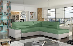 Mīksts stūra dīvāns Verso, zaļš/pelēks cena un informācija | Stūra dīvāni | 220.lv