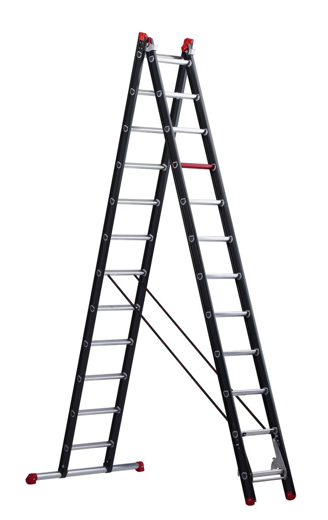 Trīsdaļīgas kāpnes ALTREX Mounter professional, 3x12 cena un informācija | Saliekamās kāpnes, celtniecības sastatnes | 220.lv
