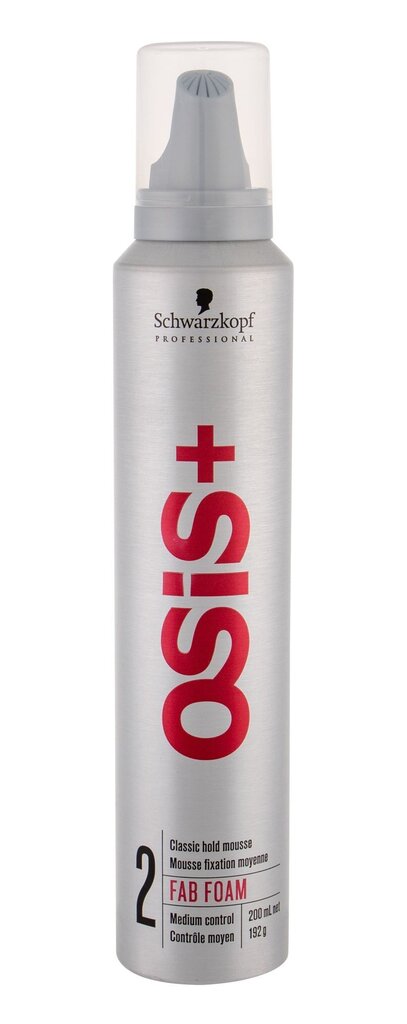 Apjomu piešķirošās matu putas Schwarzkopf Professional Osis+ Style Fab, 200 ml cena un informācija | Matu veidošanas līdzekļi | 220.lv