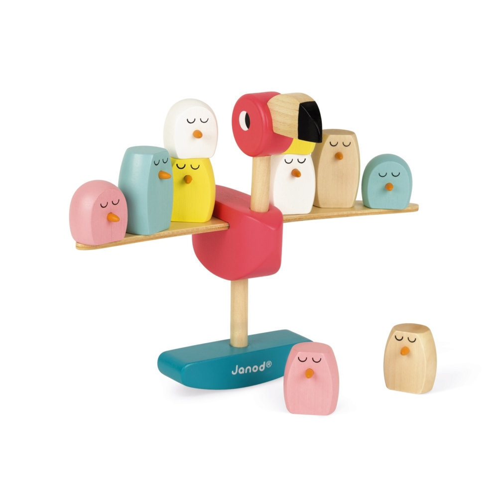 Koka balansēšanas spēle "Flamingo" Janod cena un informācija | Attīstošās rotaļlietas | 220.lv
