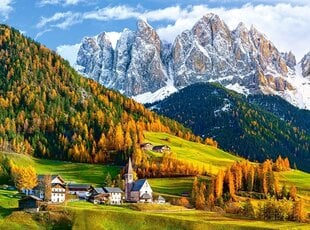 Castorland puzle Church of St. Magdalena, Dolomites, 2000 detaļu cena un informācija | Puzles, 3D puzles | 220.lv