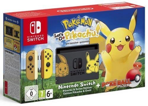 Nintendo Switch + Pokemon Let's Go Pikachu + Poke Ball cena un informācija | Spēļu konsoles | 220.lv