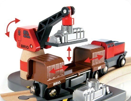 Komplekts ar vilcienu sliedēm Brio Cargo Harbour, 33061 цена и информация | Rotaļlietas zēniem | 220.lv