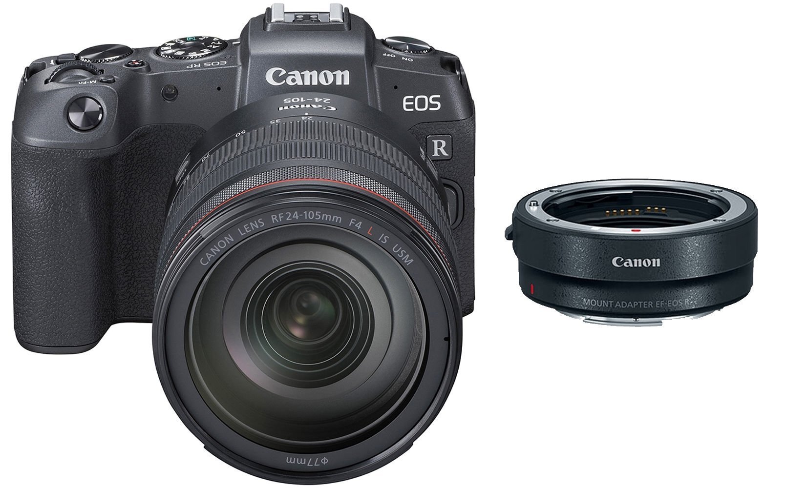 Canon EOS RP + RF 24-105mm f/4L IS USM + Mount Adapter EF-EOS R cena un informācija | Digitālās fotokameras | 220.lv