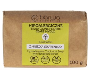 Hipoalerģiskas dabīgās poļu ziepes ar pieneņu ekstraktu Barwa 100 ml цена и информация | Мыло | 220.lv