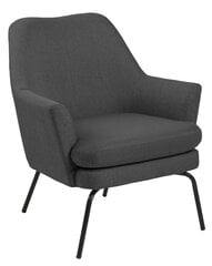 Кресло Chisa, темно-серое/черное цена и информация | Кресла в гостиную | 220.lv