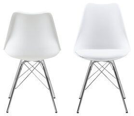 Комплект из 4-х стульев Eris, белый цена и информация | Стулья для кухни и столовой | 220.lv