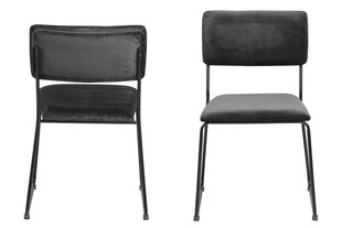 Набор из 2х стульев Cornelia, серый/черный цена и информация | Стулья для кухни и столовой | 220.lv