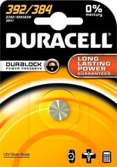 Батарейка Duracell 392/384, 1 шт. цена и информация | Батарейки | 220.lv