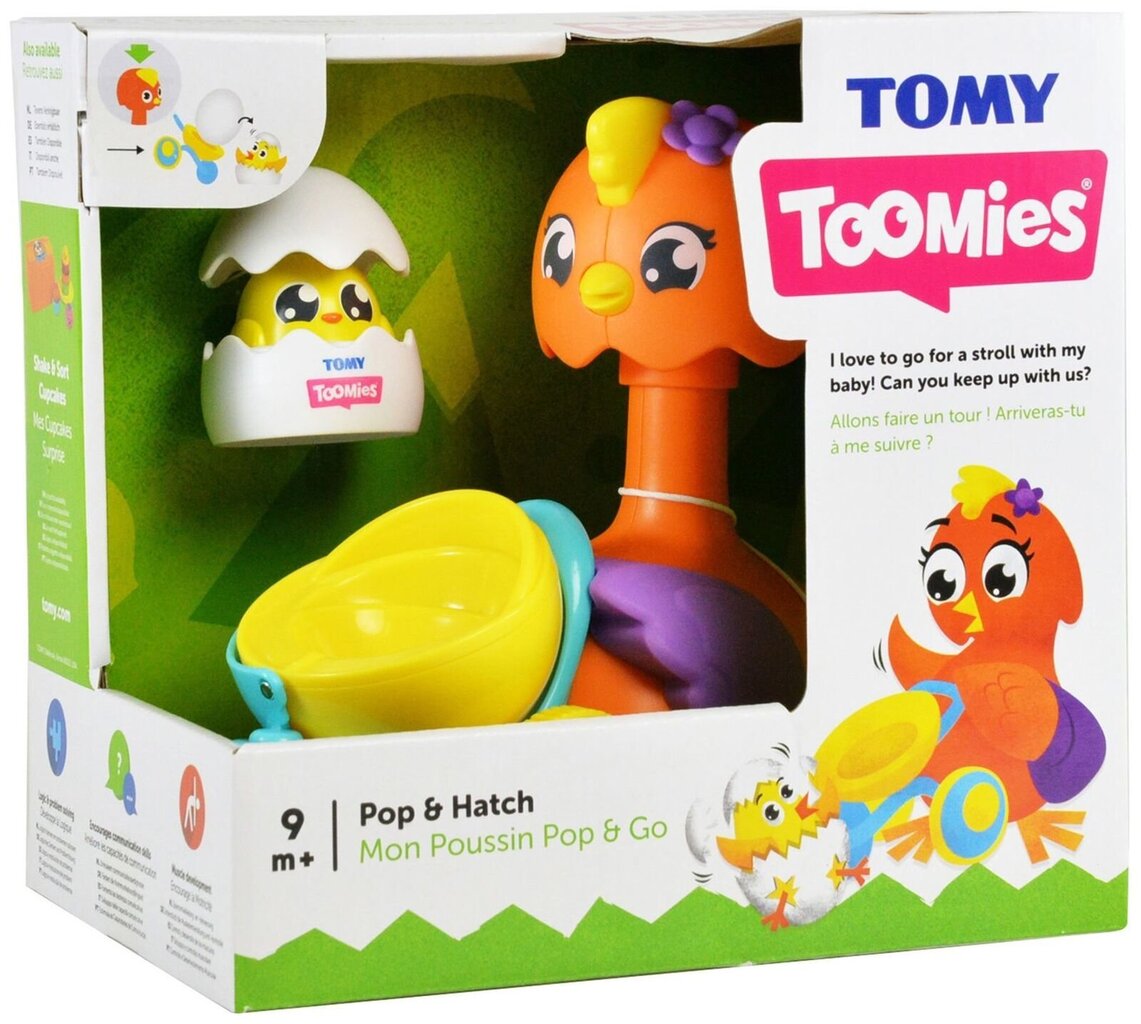 Attīstošā rotaļlieta TOMY Pop and Hatch, E72723 cena un informācija | Rotaļlietas zīdaiņiem | 220.lv