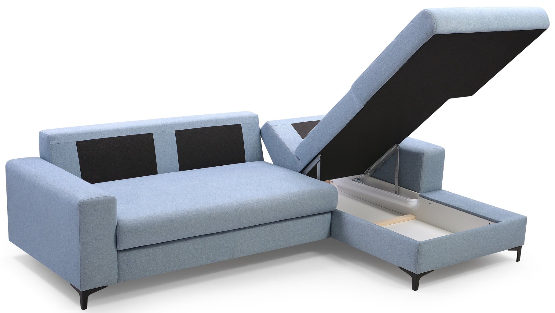 Stūra dīvāns Avra, zils cena un informācija | Stūra dīvāni | 220.lv