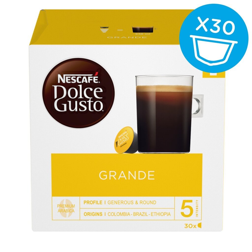 Kafijas kapsulas NESCAFE Dolce Gusto Grande 30 gab., 240g цена и информация | Kafija, kakao | 220.lv