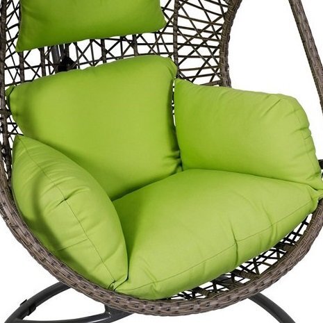 Piekarināms krēsls Kuba, pelēks/zaļš цена и информация | Dārza krēsli | 220.lv