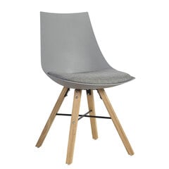 Комплект из 2-х стульев Seiko, серый/цвет дуба цена и информация | Стулья для кухни и столовой | 220.lv