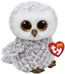 Plīša rotaļlieta TY Beanie Boos OWLETTE pelēka pūce, 23 cm, 37086 cena un informācija | Mīkstās (plīša) rotaļlietas | 220.lv