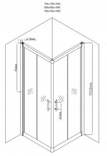 Dušas kabīne Mexen Rio, 70x70, 80x80, 90x90, caurspīdīga cena un informācija | Dušas kabīnes | 220.lv