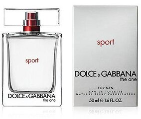 Dolce & Gabbana The One Sport EDT vīriešiem 50 ml cena un informācija | Vīriešu smaržas | 220.lv