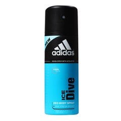 Dezodorants Adidas Ice Dive 150 ml cena un informācija | Parfimēta vīriešu kosmētika | 220.lv