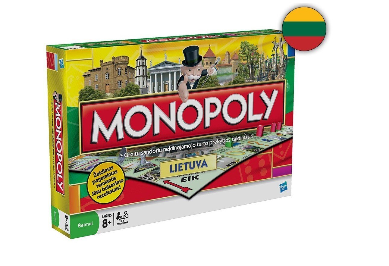 Spēle "Monopols: Lietuva", LT цена и информация | Galda spēles | 220.lv