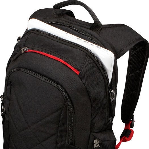 Case Logic DLBP116K Notebook Sporty Backpack/ For 16&quot;/ Polyester/ Black/ For (29.5 x 4.0 x 39.0cm) cena un informācija | Somas portatīvajiem datoriem | 220.lv
