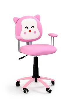 Bērnu krēsliņš Halmar Kitty, rozā cena un informācija | Biroja krēsli | 220.lv