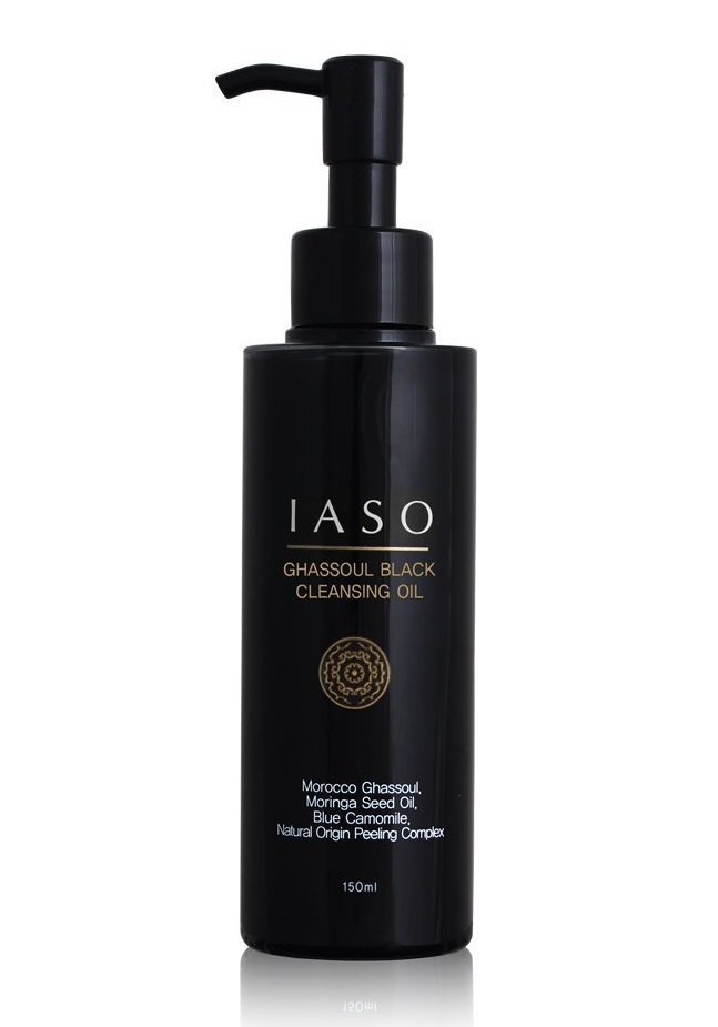 Attīroša sejas eļļa IASO Ghassoul Black Cleansing Oil 150 ml cena un informācija | Sejas ādas kopšana | 220.lv