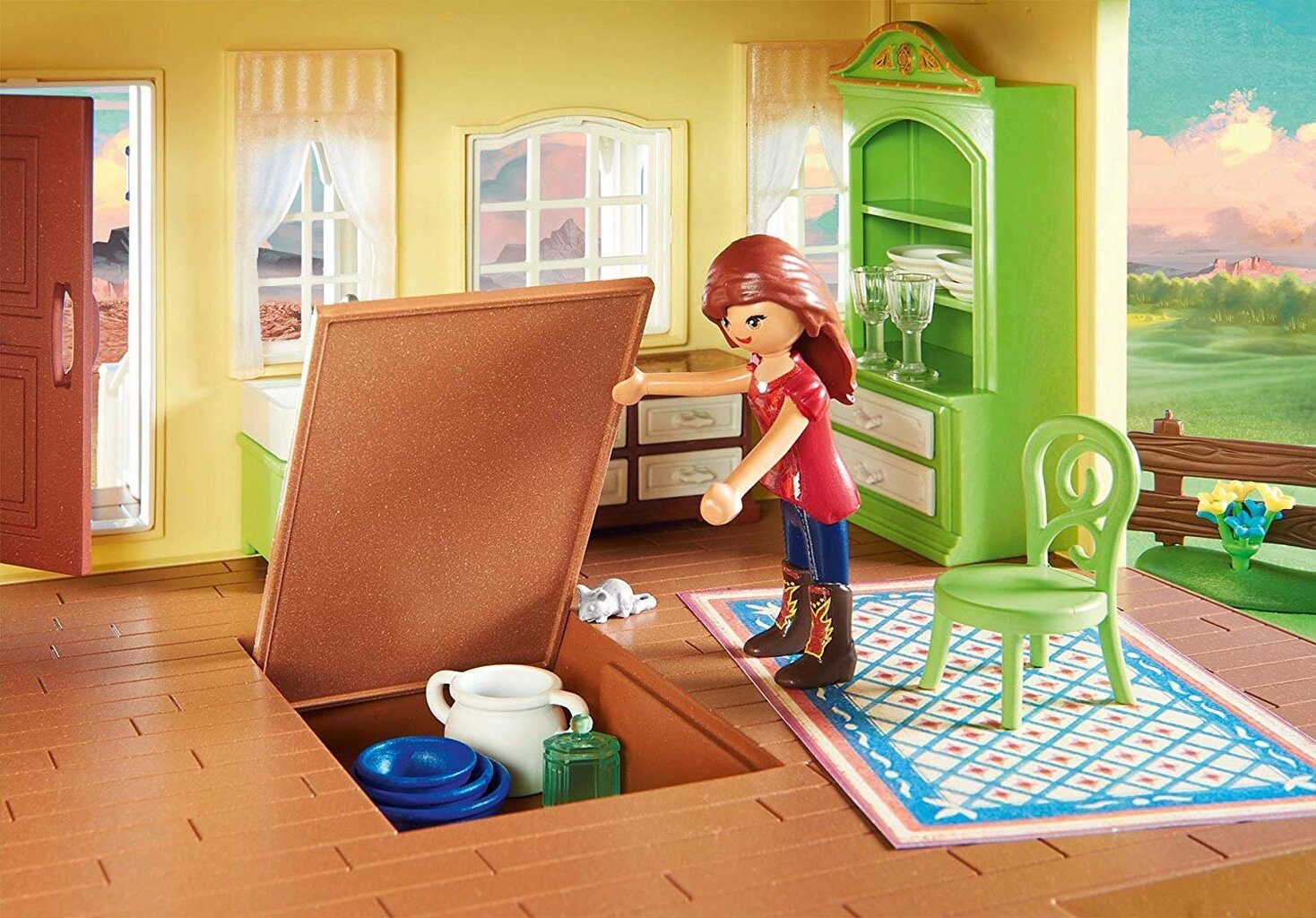 9475 PLAYMOBIL® DreamWorks Spirit, Lucky ģimenes māja cena un informācija | Konstruktori | 220.lv