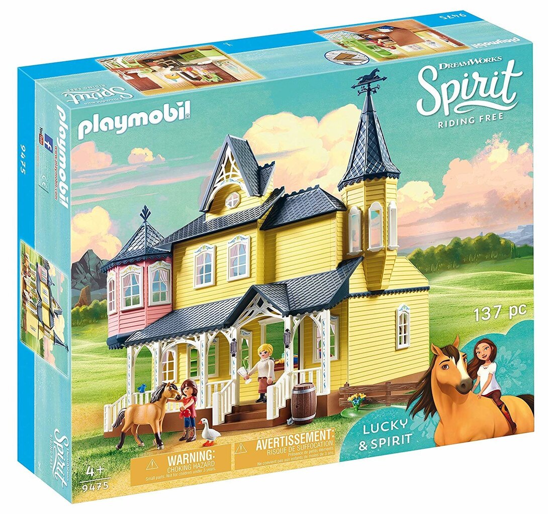 9475 PLAYMOBIL® DreamWorks Spirit, Lucky ģimenes māja cena un informācija | Konstruktori | 220.lv