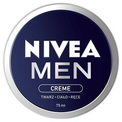 Nivea Men Creme  крем для лица для мужчин 75 ml цена и информация | Наносите на чистую кожу лица. Подержите около 10-15 минут и смойте водой. | 220.lv