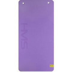 Vingrošanas paklājs HMS Premium MFK01 110x55x1,5 cm, violets / melns цена и информация | Коврики для йоги, фитнеса | 220.lv